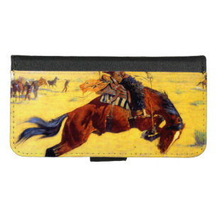 Remington Old West Horse and Cowboy iPhone 8/7 Wallet Case