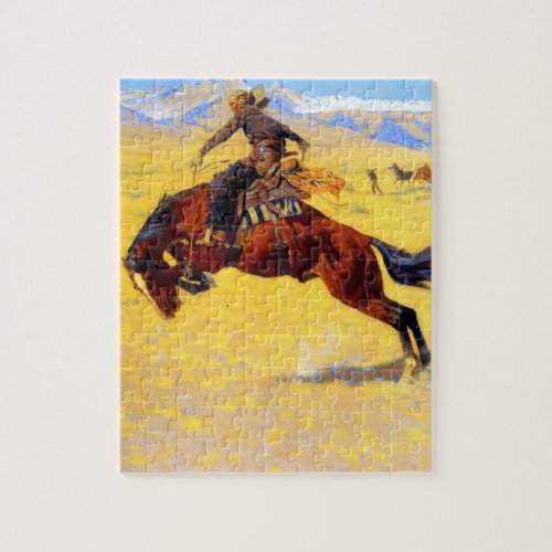 Remington Old West Horse and Cowboy Jigsaw Puzzle