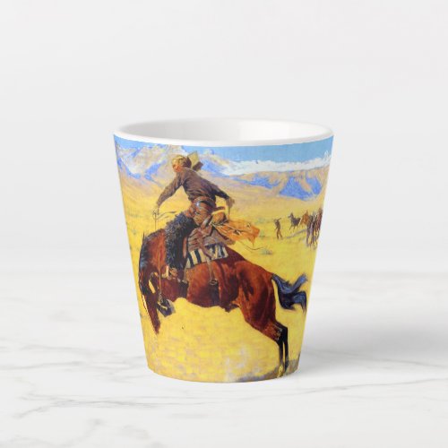 Remington Old West Horse and Cowboy Latte Mug