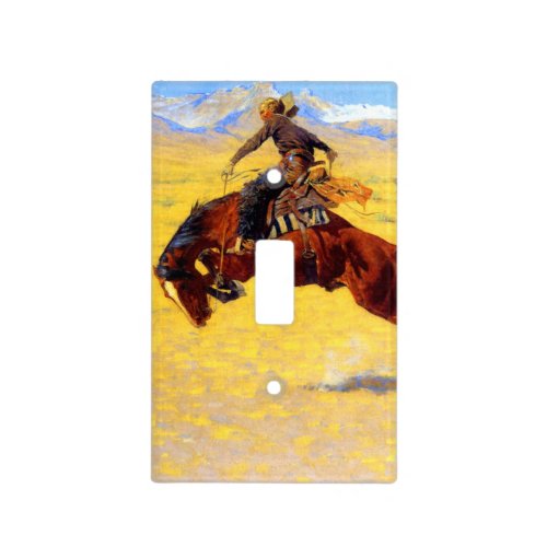 Remington Old West Horse and Cowboy Light Switch Cover