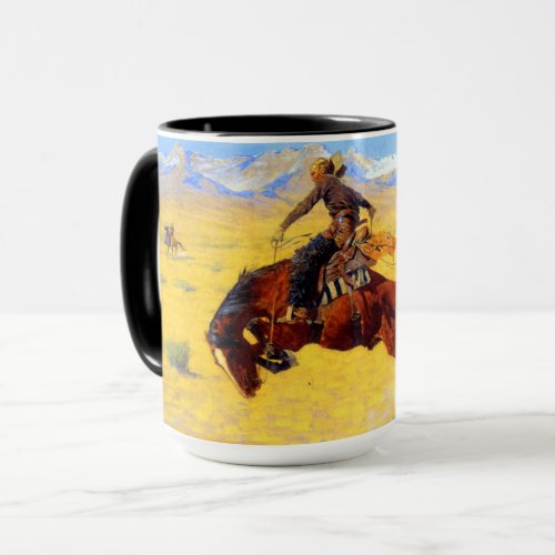 Remington Old West Horse and Cowboy Mug
