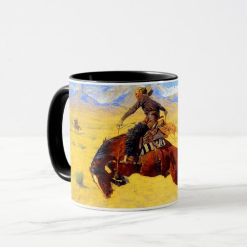 Remington Old West Horse and Cowboy Mug