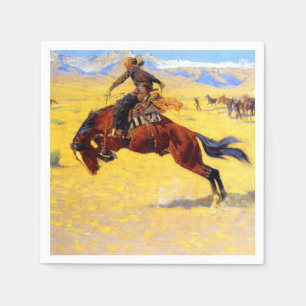 Remington Old West Horse and Cowboy Napkins