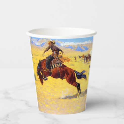 Remington Old West Horse and Cowboy Paper Cups