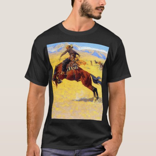 Remington Old West Horse and Cowboy T_Shirt