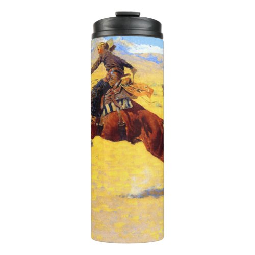 Remington Old West Horse and Cowboy Thermal Tumbler