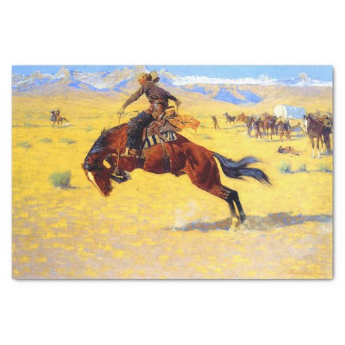 Remington Old West Horse and Cowboy Tissue Paper