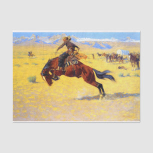 Remington Old West Horse and Cowboy Tissue Paper