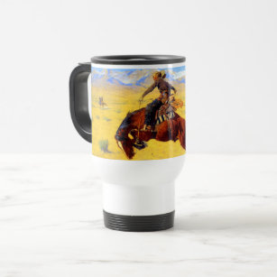 Remington Old West Horse and Cowboy Travel Mug