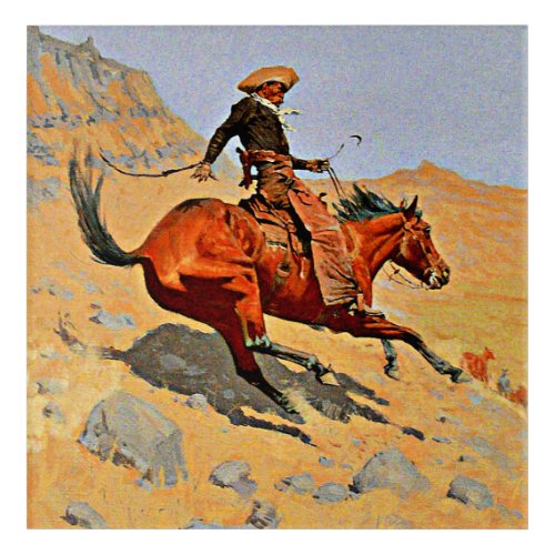 Remington _ The Cowboy Acrylic Print