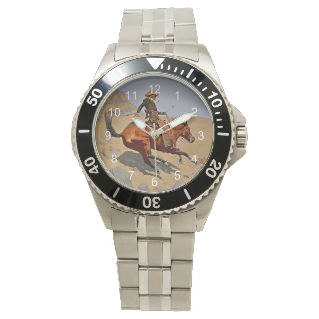 Remington: The Cowboy, fine art, Watch (Front)