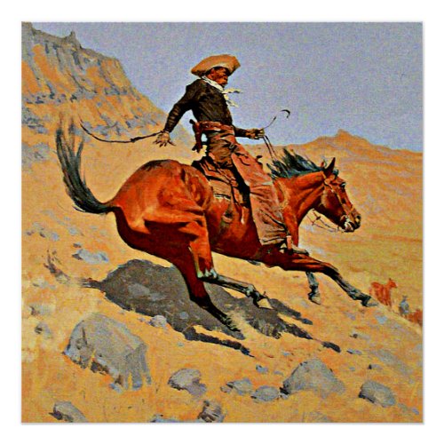 Remington _ The Cowboy Poster