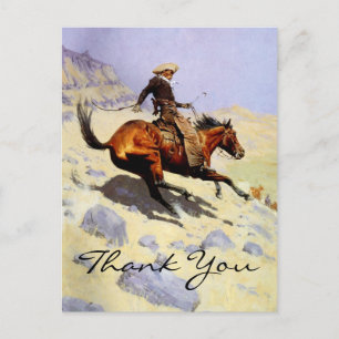 Remington's The Cowboy Postcard