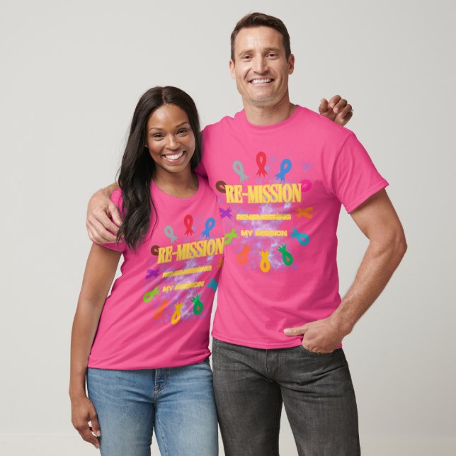 Remission cancer ribbons T-Shirt (Unisex)