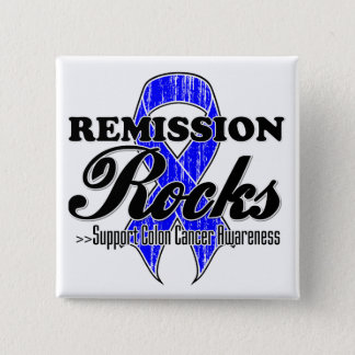 Remission Rocks - Colon Cancer Awareness Button