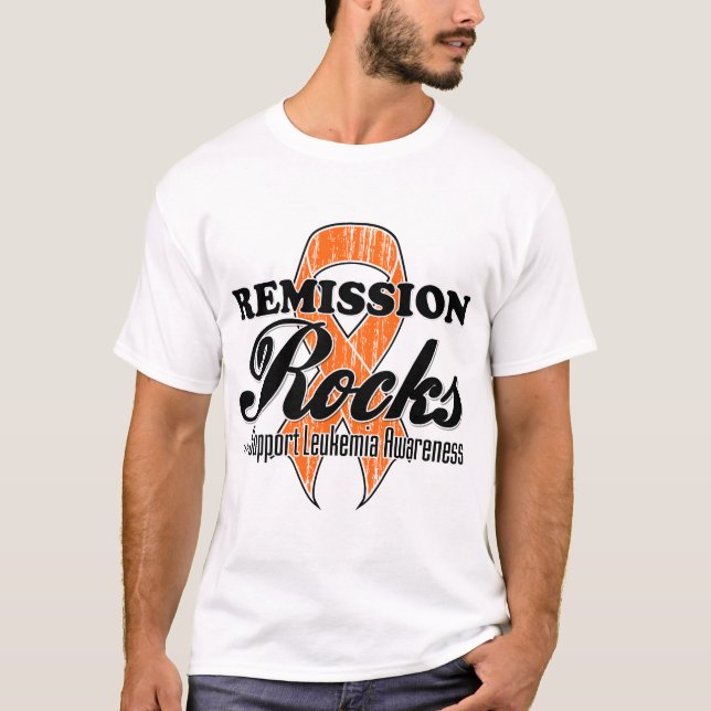 Remission Rocks - Leukemia Awareness T-Shirt (Front)