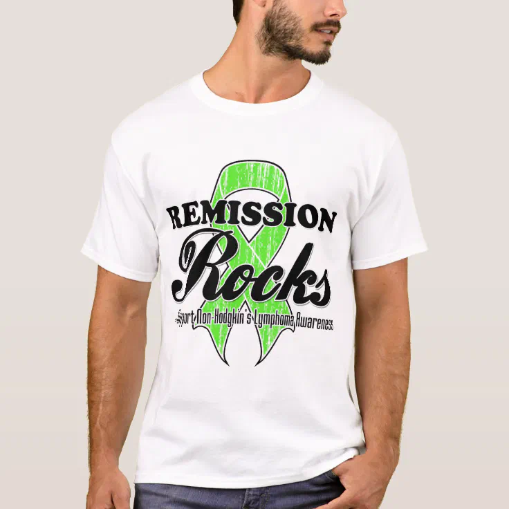 Remission Rocks - Non-Hodgkins Lymphoma Awareness T-Shirt | Zazzle