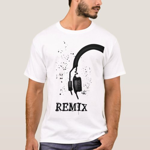 Remix Rhythms Abstract Hip Hop Graphic Tee