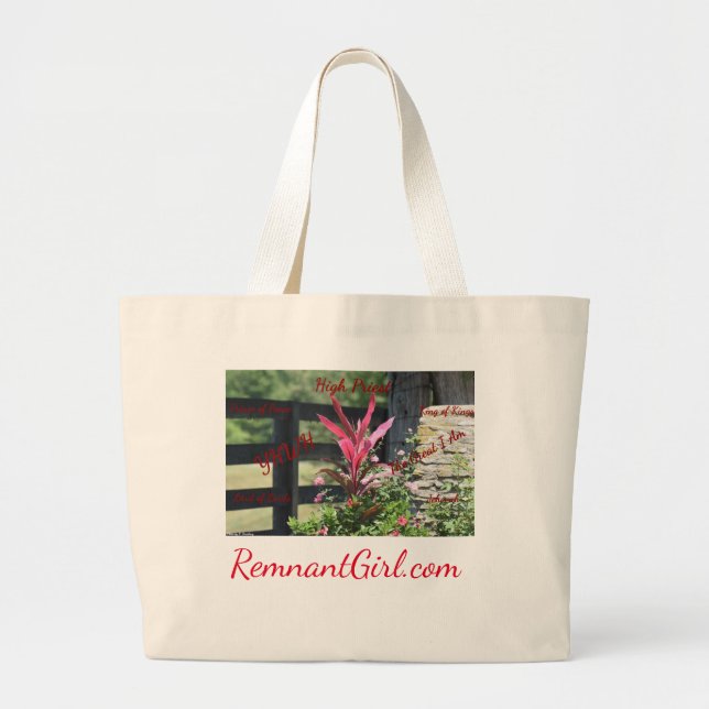 Remnant Girl Large Tote Bag (Front)
