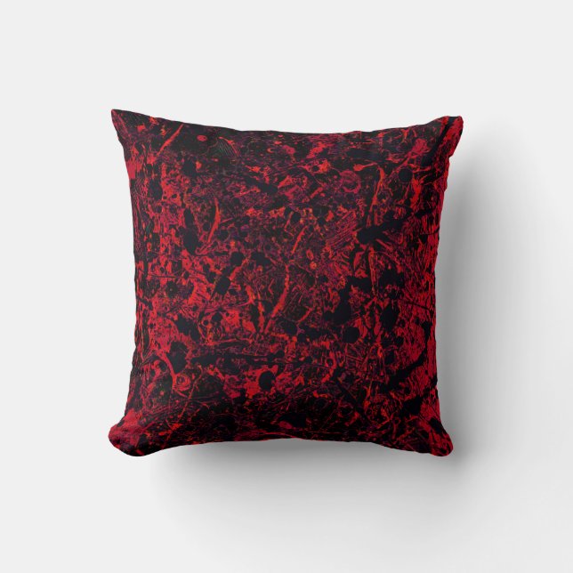 Remnants No. 1 Abstract Throw Pillow (Front)