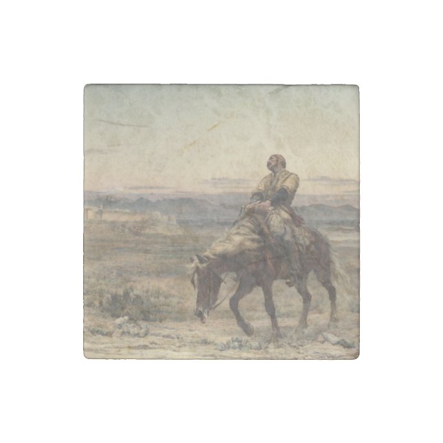 Remnants of an Army (by Elizabeth Thompson) Stone Magnet (Front)