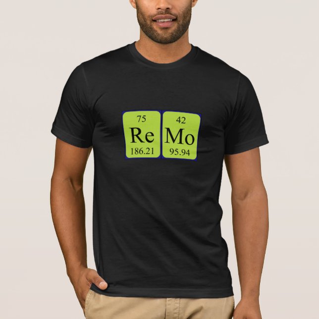 Remo periodic table name shirt (Front)