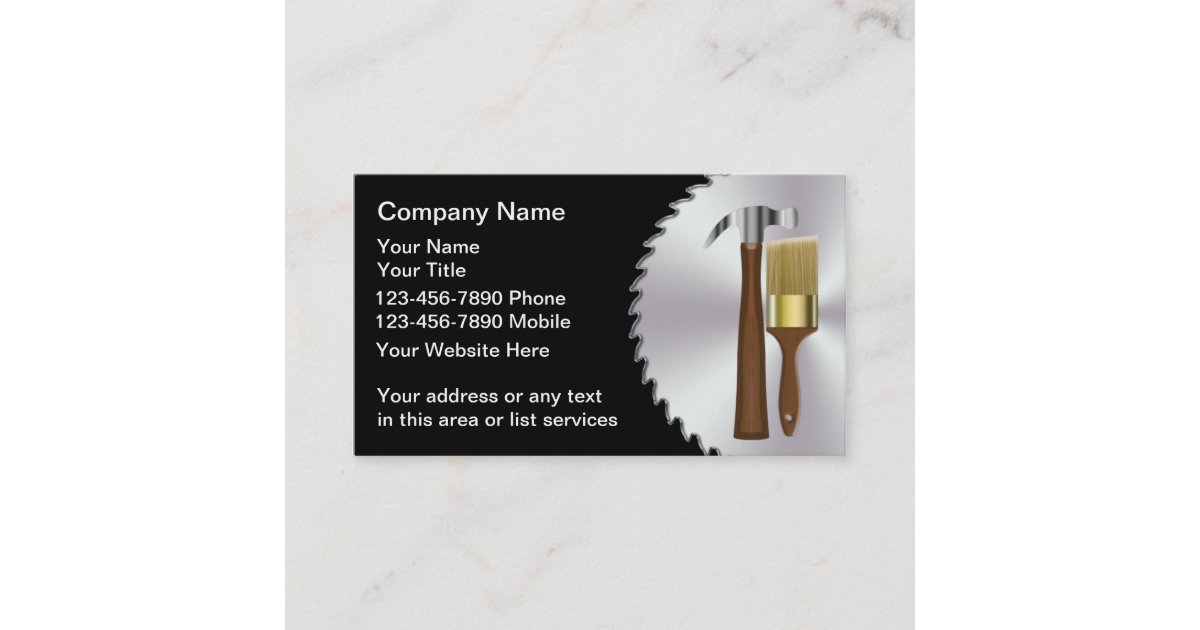 Remodeling Business Card | Zazzle