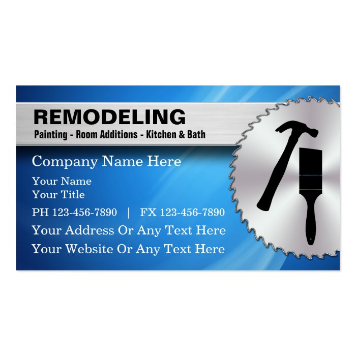 Remodeling Business Cards