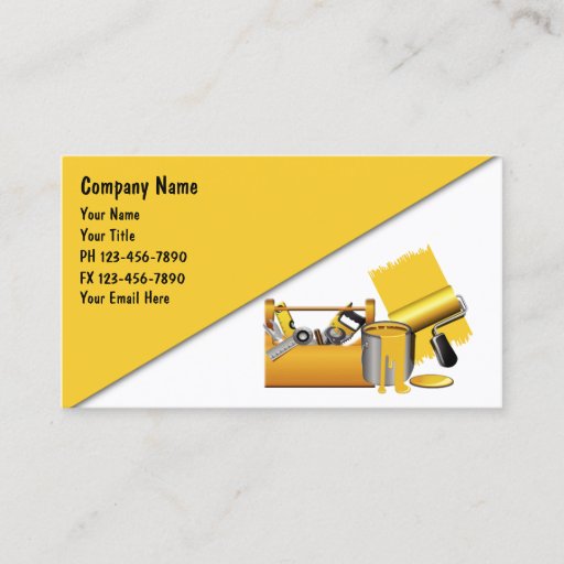 Customizable Remodeling Business Cards
