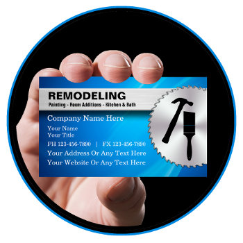Remodeling Business Cards by Luckyturtle at Zazzle