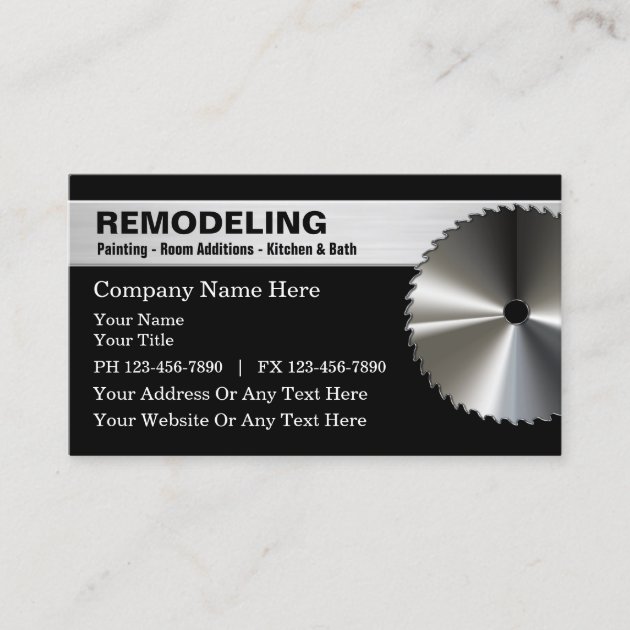 Remodeling Business Cards Zazzle   Remodeling Business Cards Rd57b24b7ee7c49b88863bce32dc53f37 Tcvul 630 