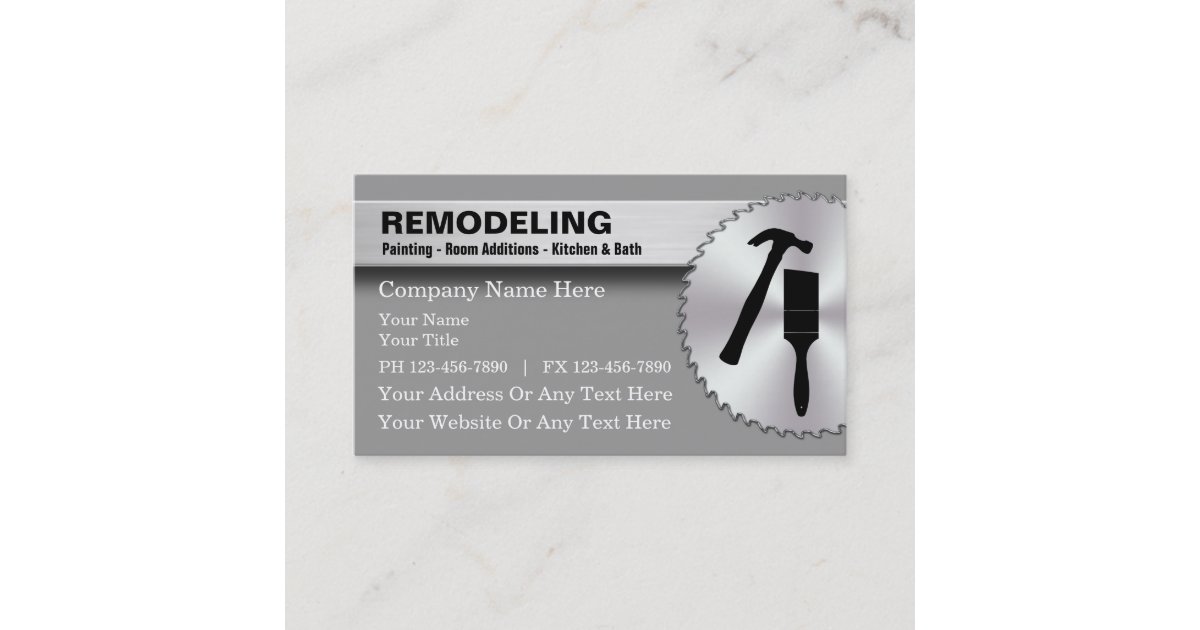 Remodeling Business Cards | Zazzle.com