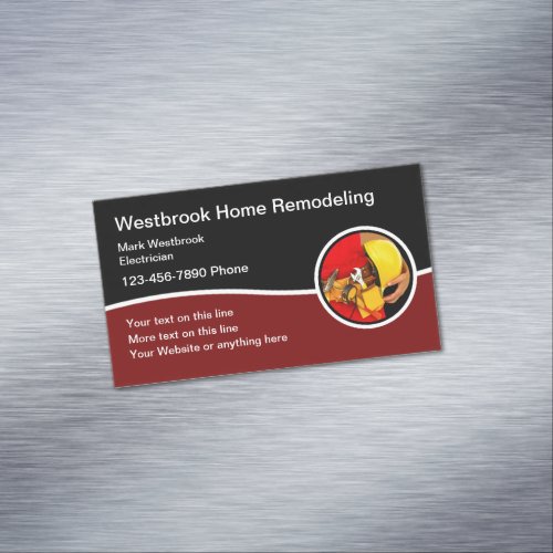 Remodeling Construction Business Card Magnets