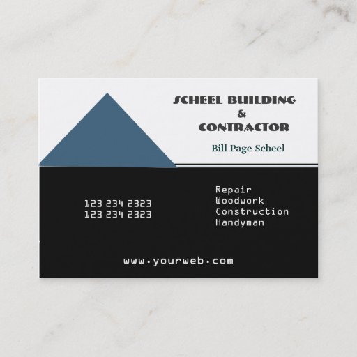 Customizable Remodeling Contractors Business Card Templates