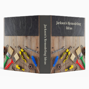 Remodeling or Home Construction Custom 3 Ring Binder