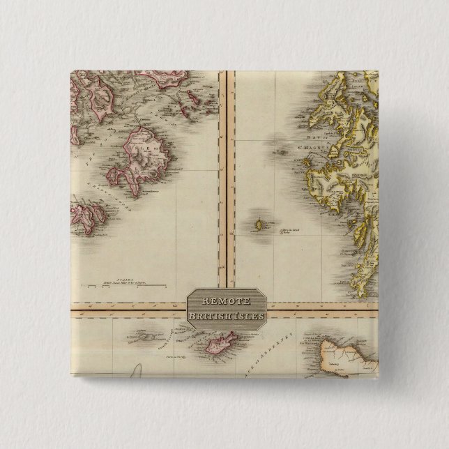 Remote British Isles Jersey and Guernsey Button (Front)