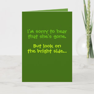 Remote Control Funny Sympathy Card for Him