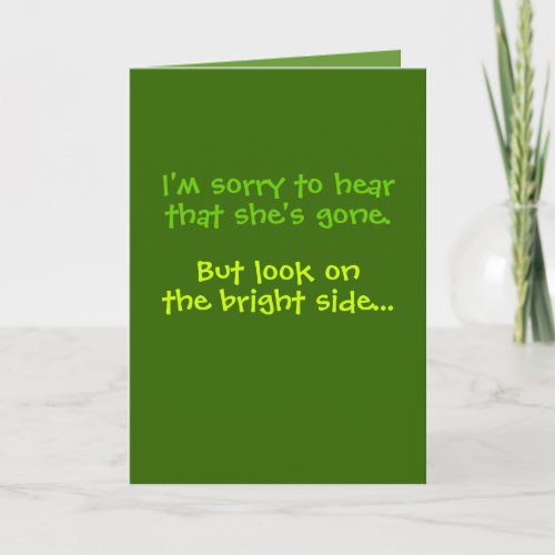 Remote Control Funny Sympathy Card for Him