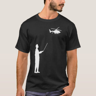 Remote Control Model Helicopter RC Hobby Pilot Men T-Shirt