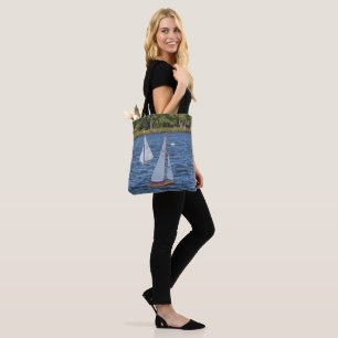 Remote Controlled Sailboats on the Water Tote Bag