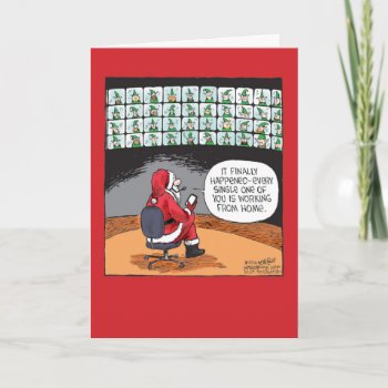 Remote Elves Christmas Humor Paper Card by ronkanfi at Zazzle