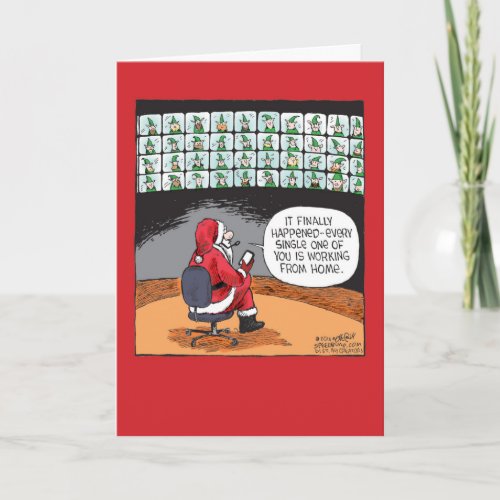 Remote Elves Christmas Humor Paper Card