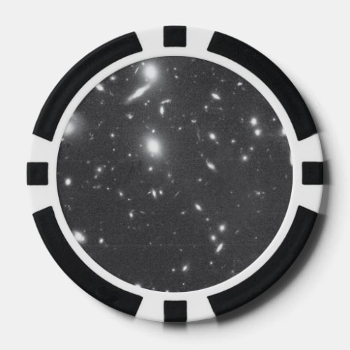 Remote Galaxies Appear Distorted and Fragmented Poker Chips