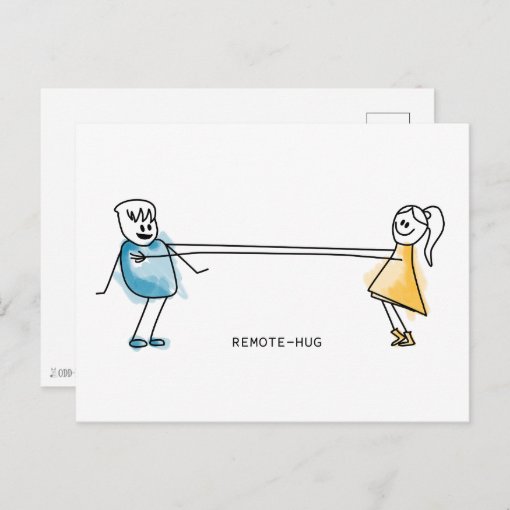 RemoteHug Postcard Zazzle