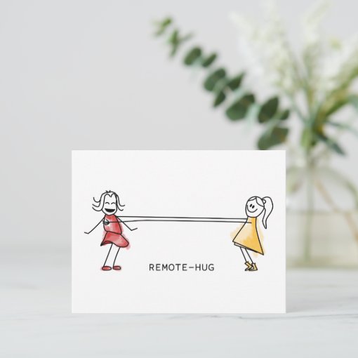 RemoteHug Postcard Zazzle