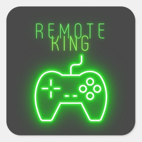 Remote King for the game console   Square Sticker