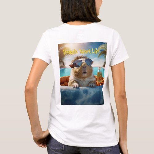 Remote Life Guinea Pig Humor T_Shirt
