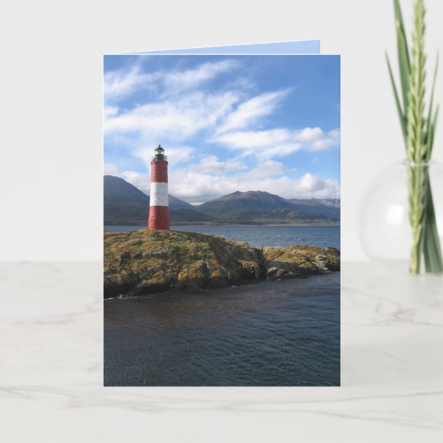Remote Lighthouse, Beagle Channel, Patagonia Card (Front)