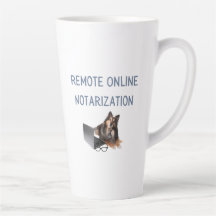 Remote Online Notarization | 17 oz | Latte Mug