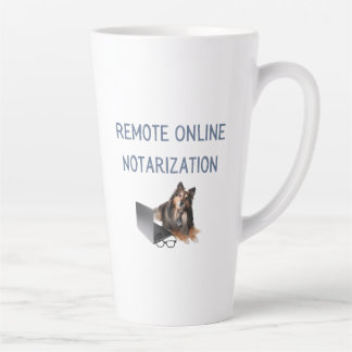 Remote Online Notarization | 17 oz | Latte Mug